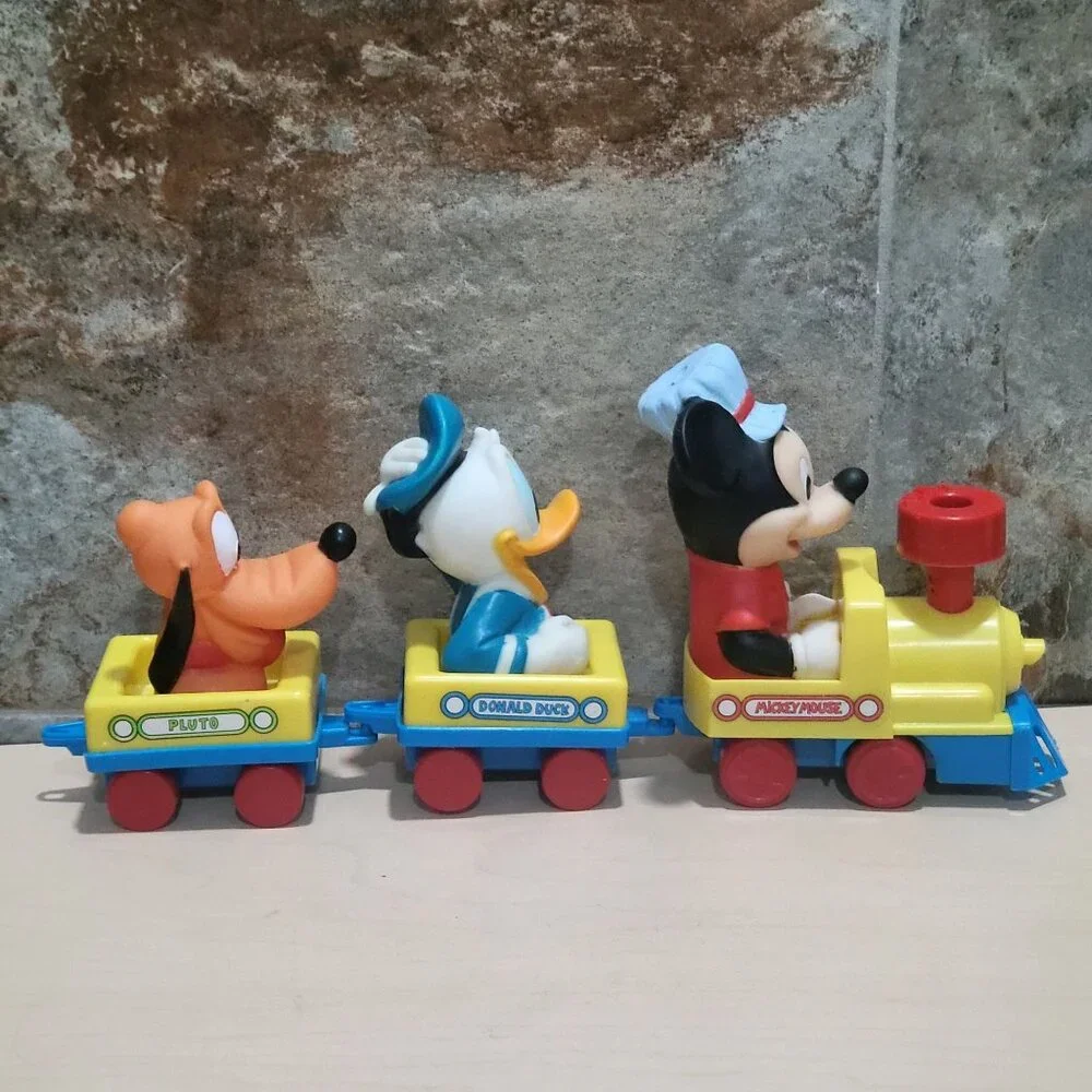 Vintage Disney Mickey Mouse Train with Donald Duck Pluto Wind Up